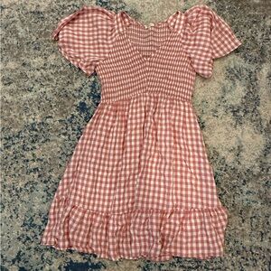 Pink Gingham women’s Dress